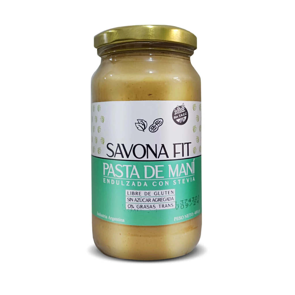 Pasta de Maní con Stevia Savona Fit x 400g