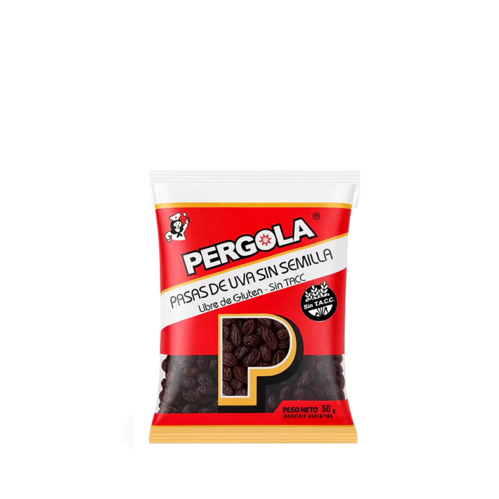 Pasas de Uva Morochas sin Semilla Pérgola x 50g