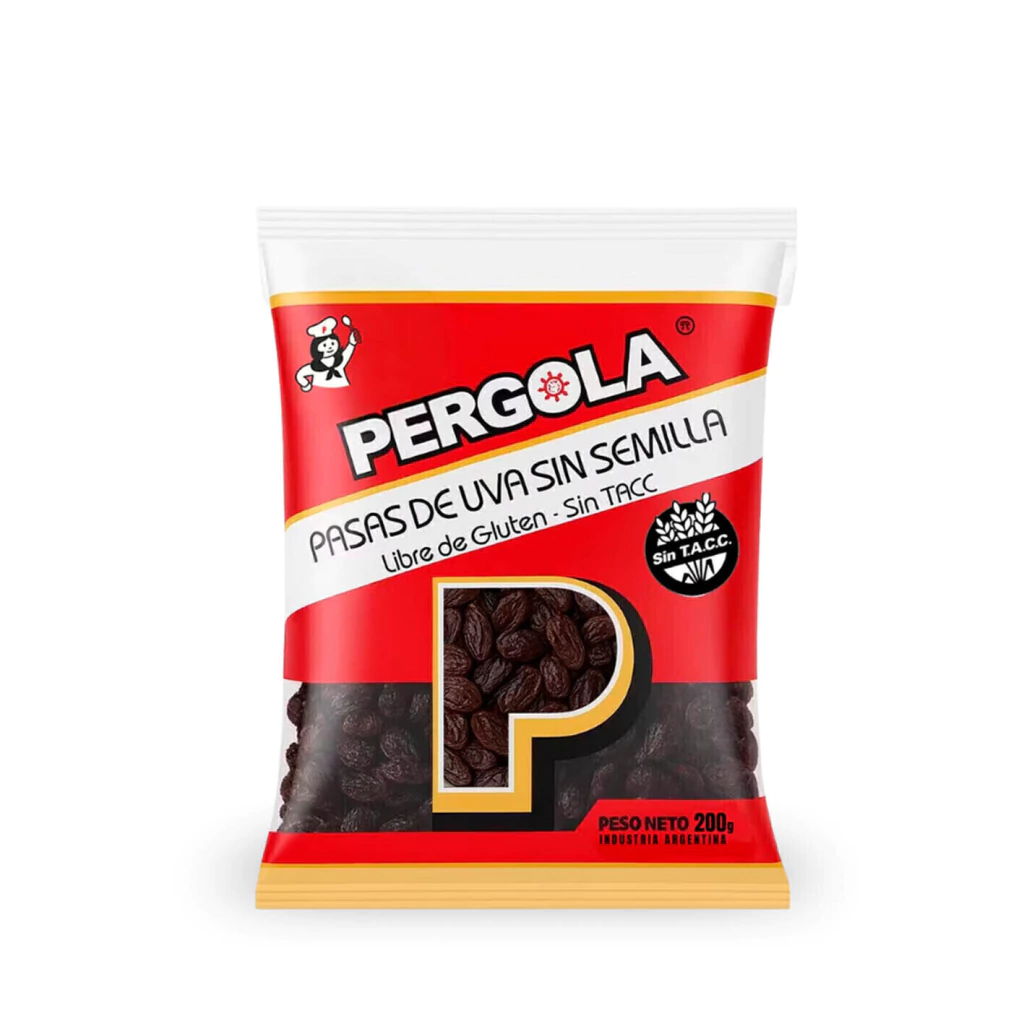 Pasas de Uva Morochas sin Semilla Pérgola x 200g