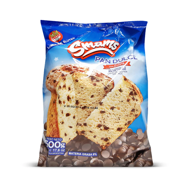 Pan Dulce con Chips Chocolate SMAMS x 500g