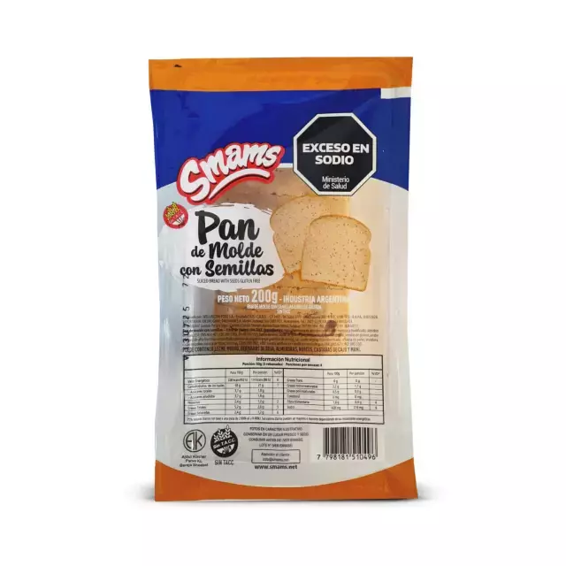 Pan de Molde con Semillas SMAMS x 200g