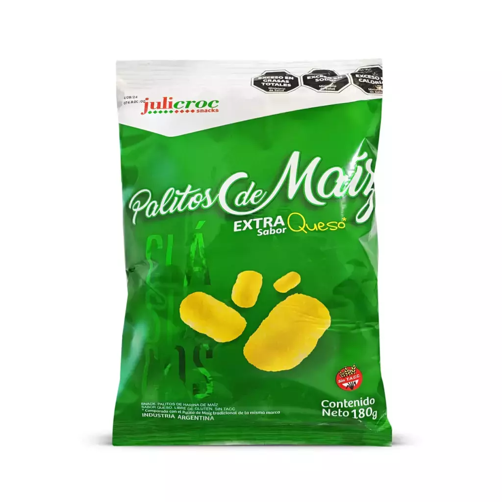 Palitos de Maiz Extra Queso Julicroc x 180g