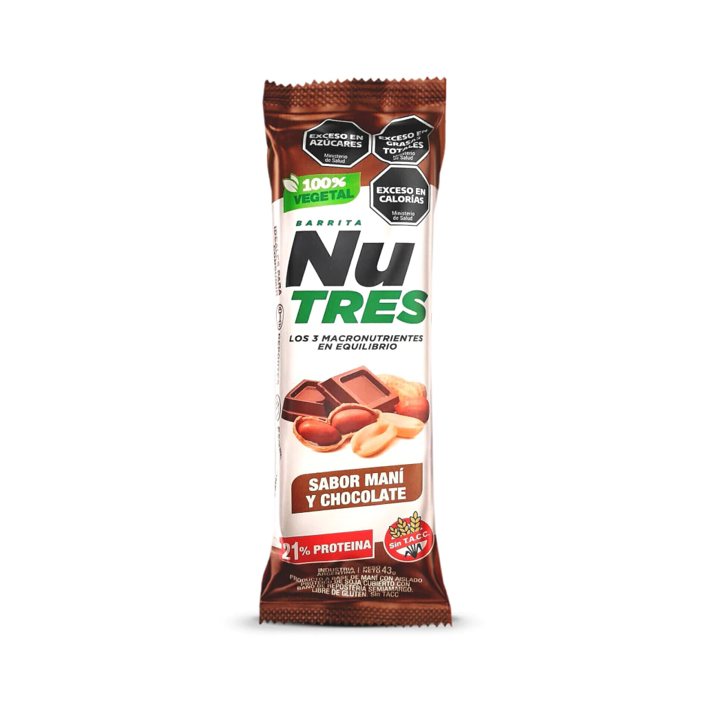 NUTRES Barrita Proteica de Maní y Chocolate x 43g