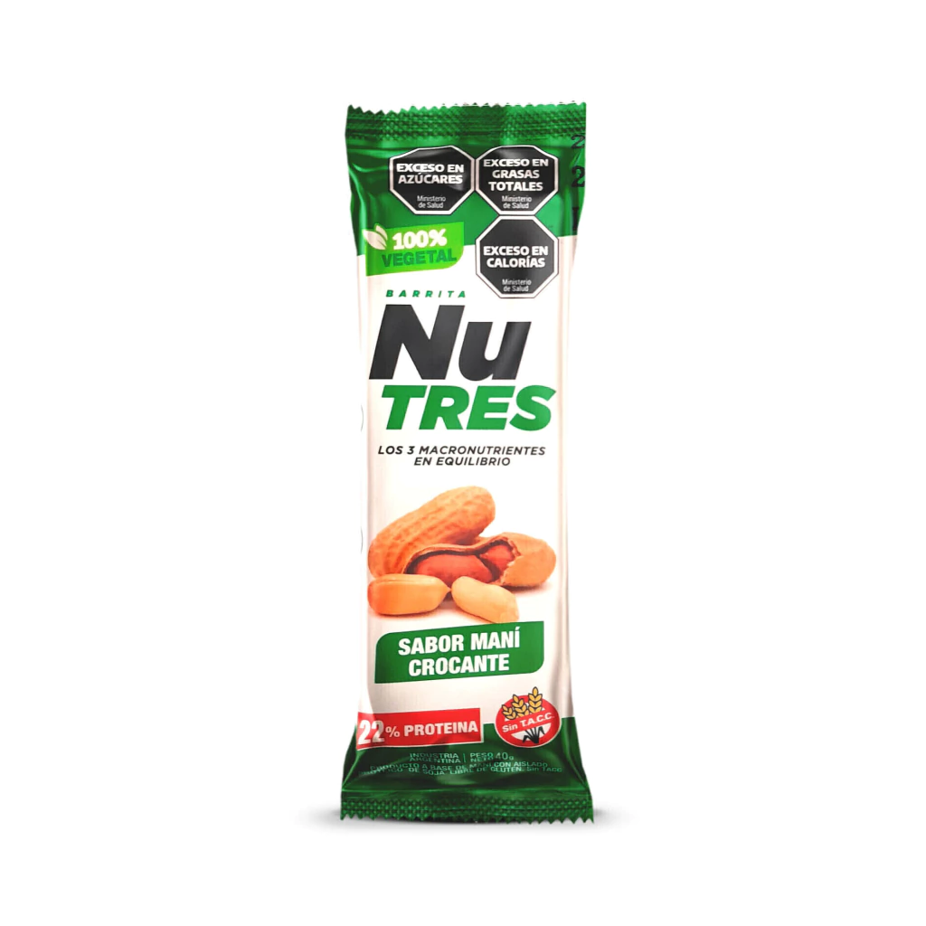 NUTRES Barrita Proteica de Maní Crocante x 40g
