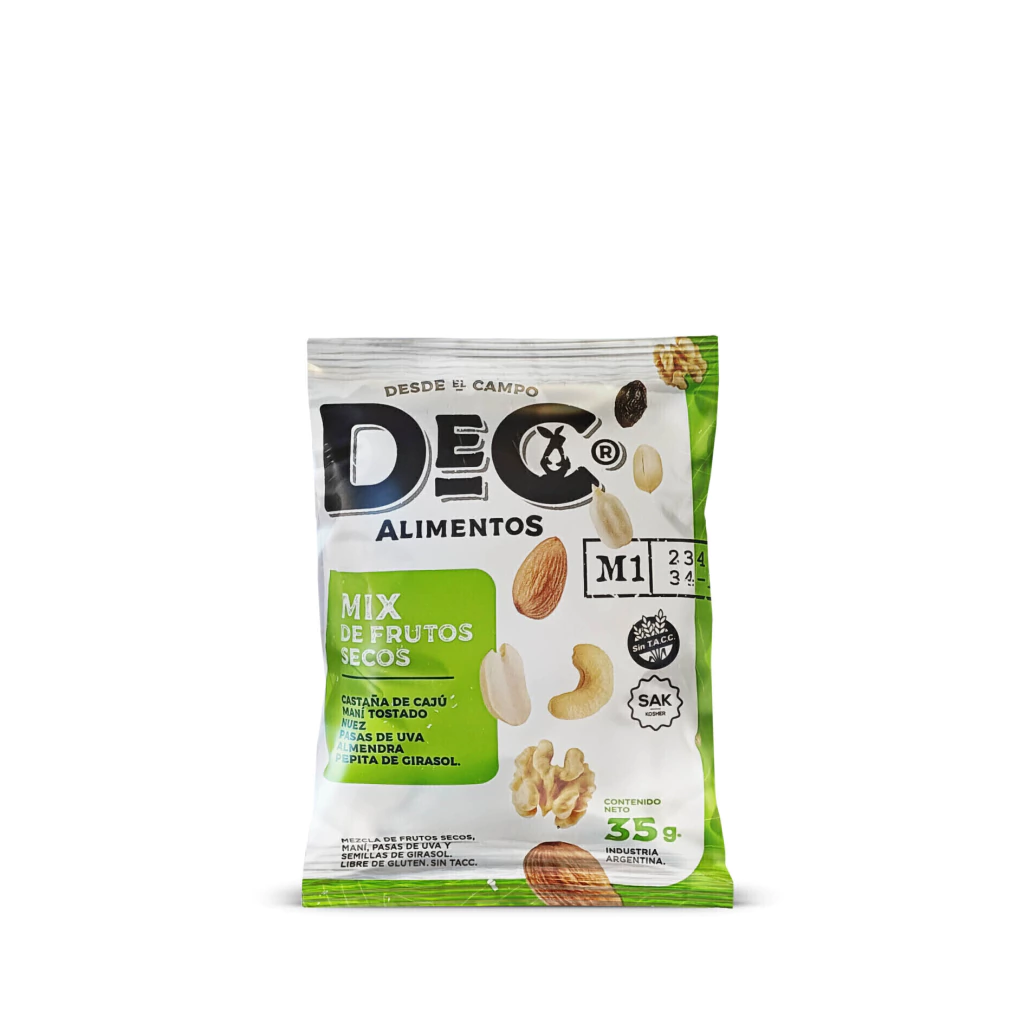 Mix Frutos Secos Saludable DeC x 35g