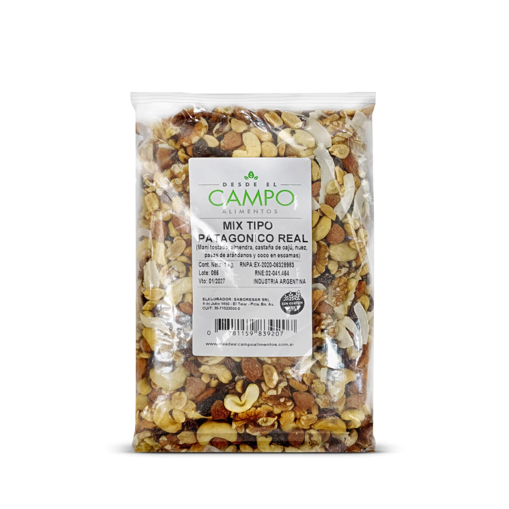 Mix Frutos Secos PATAGONICO DeC x 1Kg