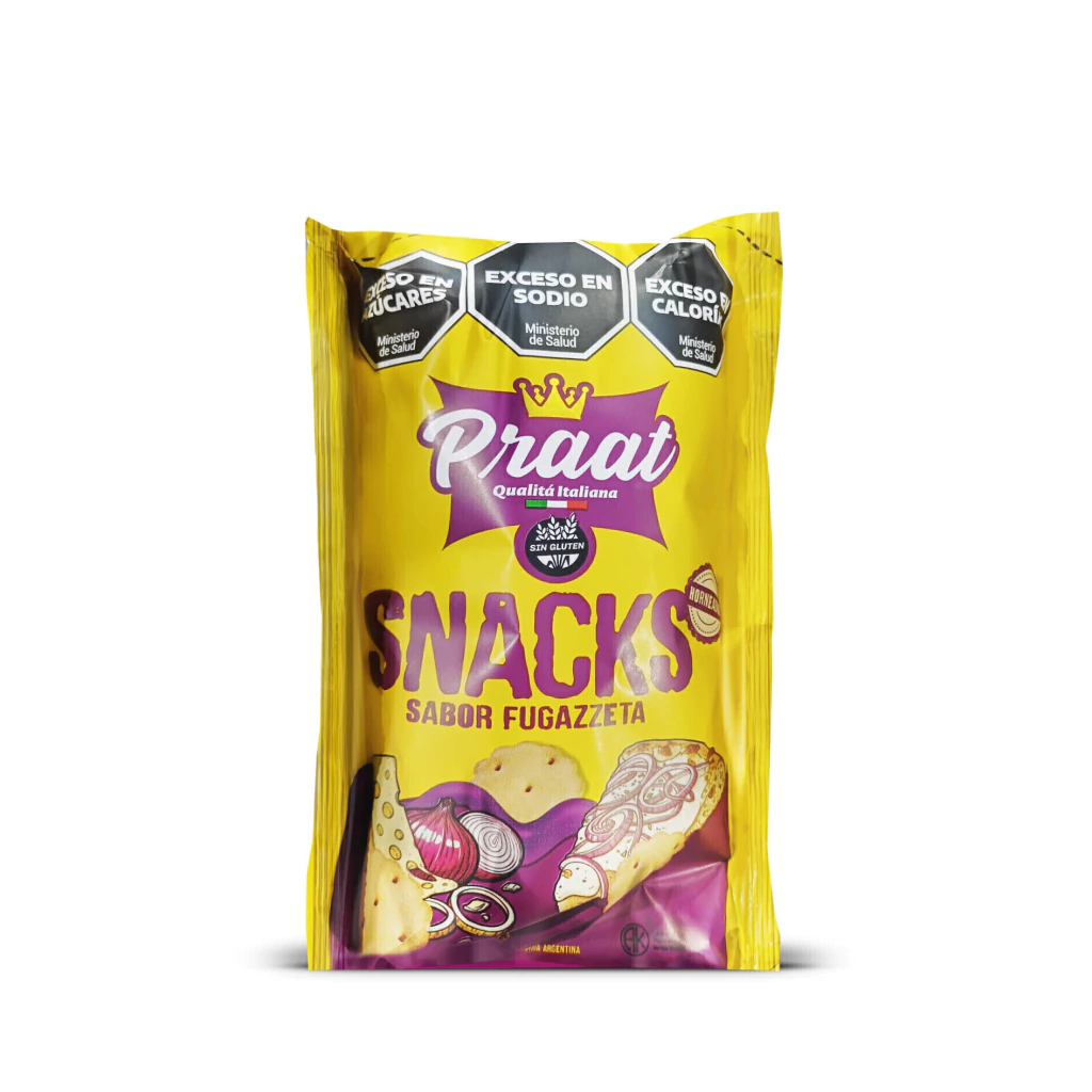 Mini Snacks sabor Fugazzeta PRAAT x 55g