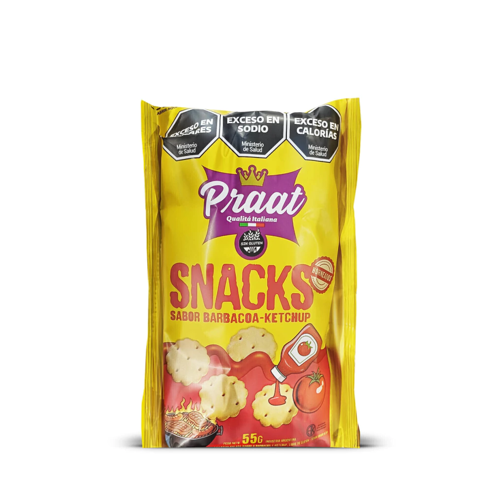 Mini Snacks sabor Asado Criollo PRAAT x 55g