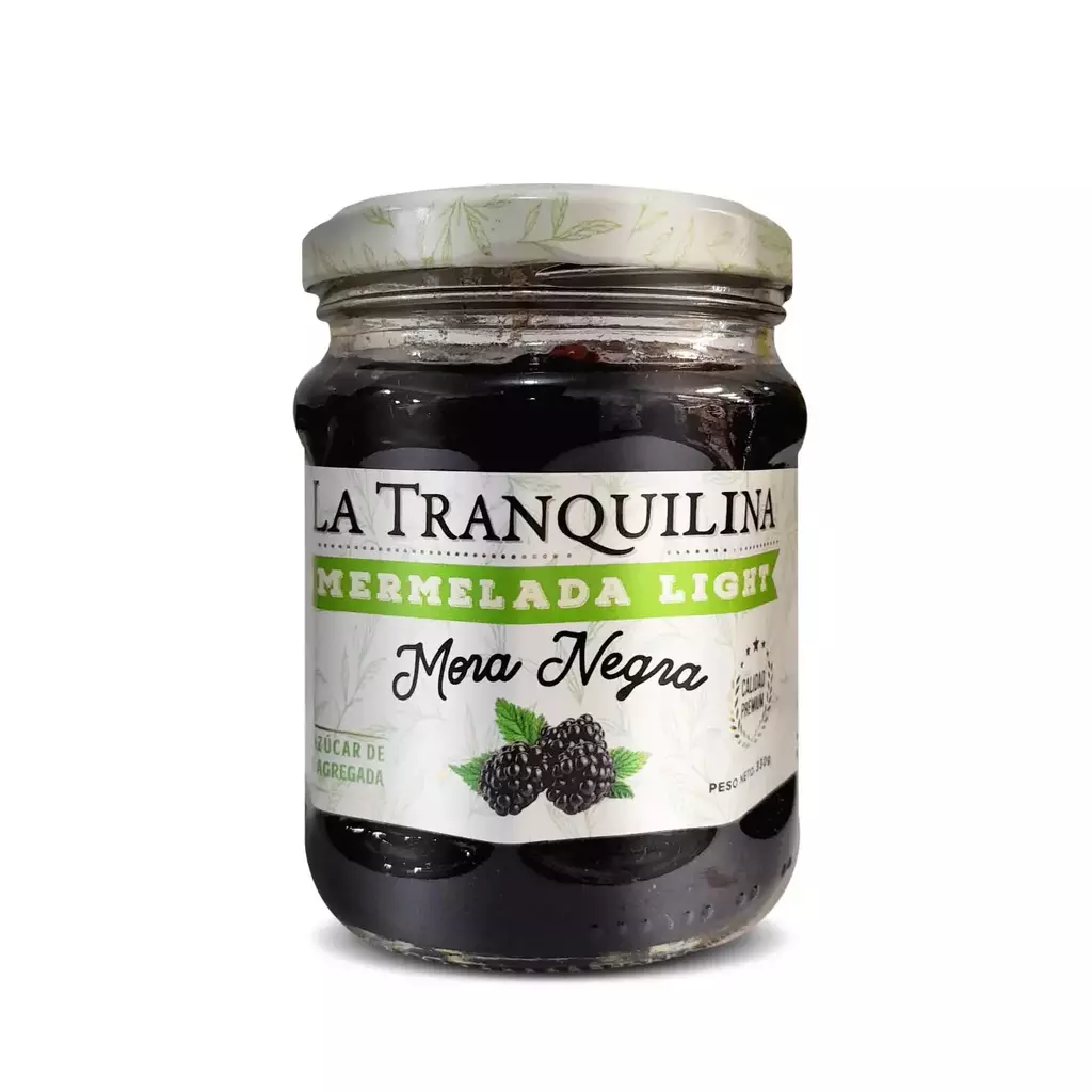 Mermelada de Moras Negras Light La Tranquilina x 330g