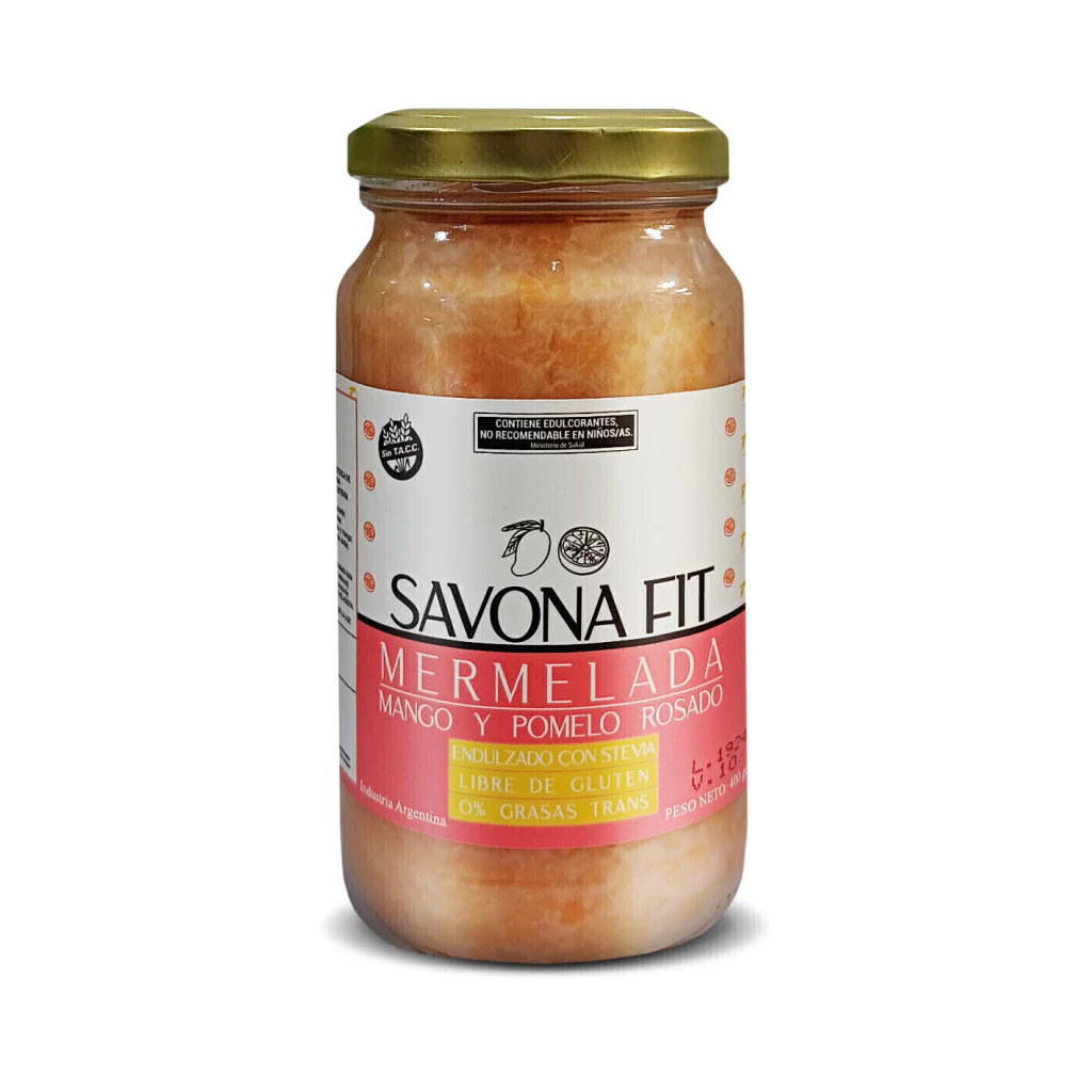 Mermelada de Mango y Pomelo sin azúcar Savona Fit x 400g