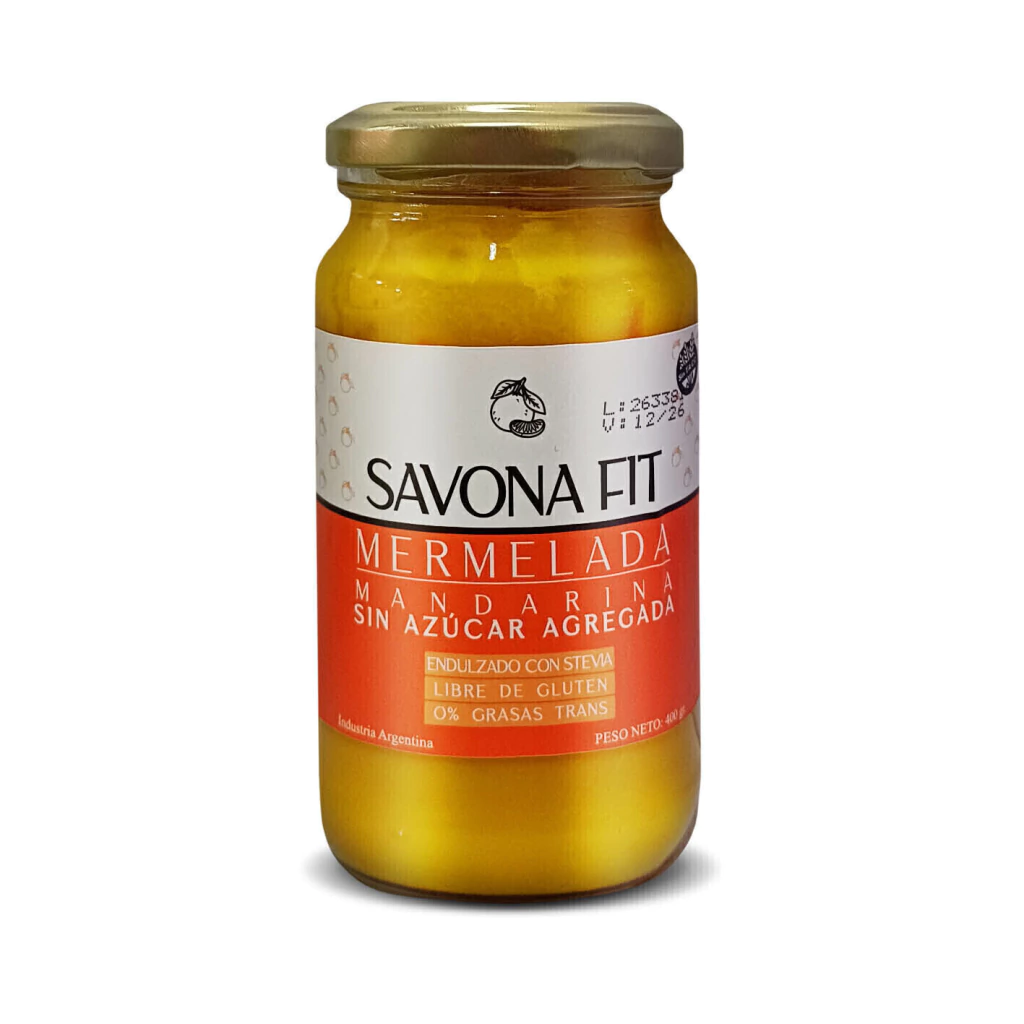 Mermelada de Mandarina sin azúcar Savona Fit x 400g
