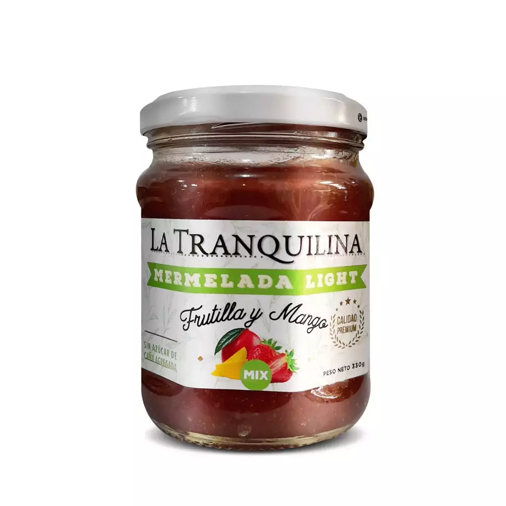 Mermelada de Frutillas y Mango Light La Tranquilina x 330g