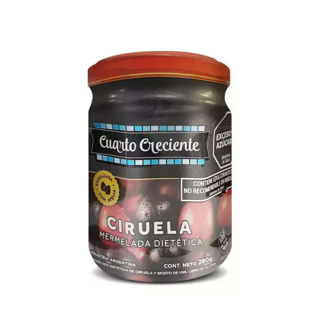 Mermelada de Ciruela con Stevia x 300g - Cuarto Creciente