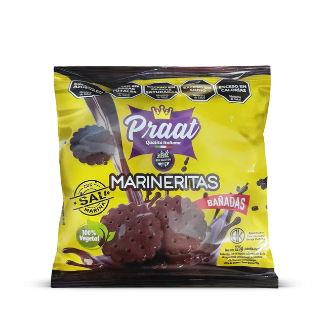 Marineritas con Sal Marina Bañadas en Chocolate PRAAT x 125g