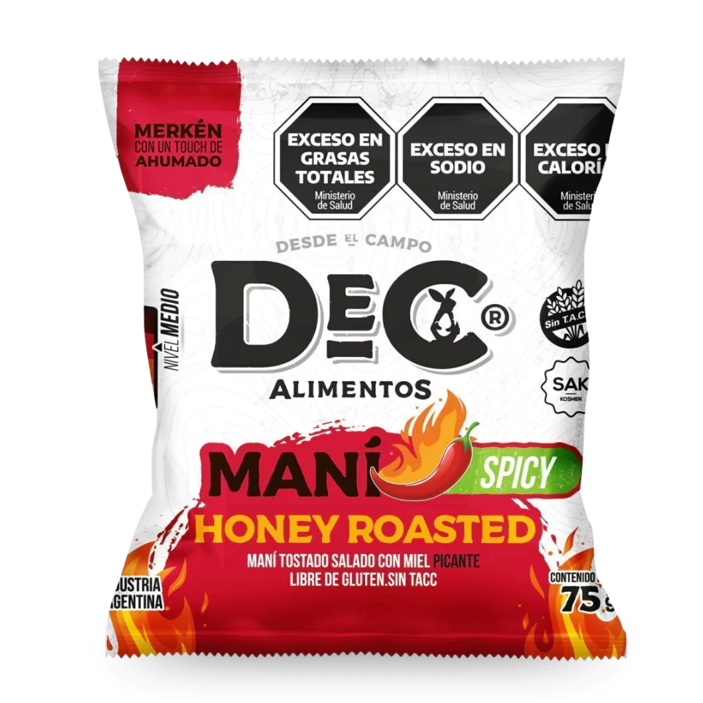 Maní Honey Roasted Spicy DeC x 75g