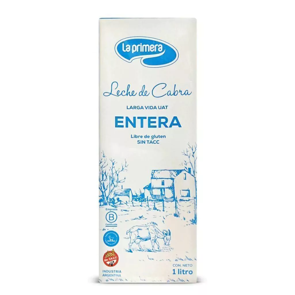 Leche de Cabra Entera Larga Vida LA PRIMERA x 1 Litro