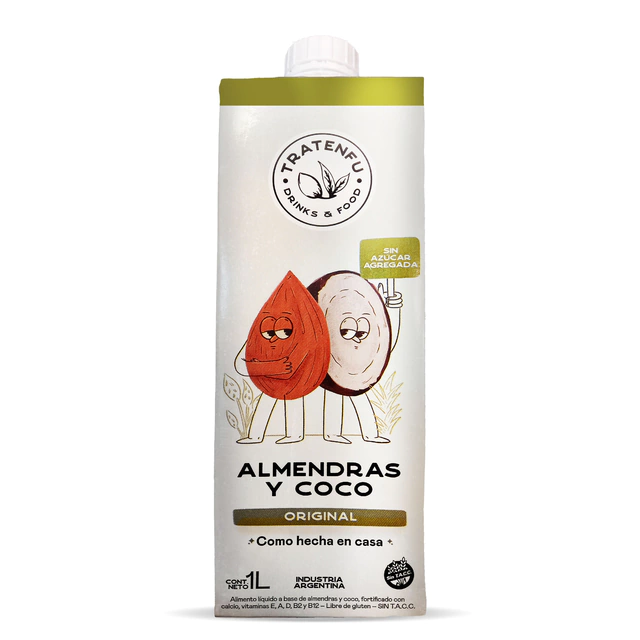 Leche de Almendras y Coco x 1 Litro - Tratenfu