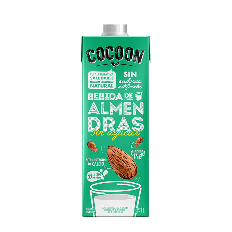 Leche de Almendras Cocoon sin azúcar x 1 Litro