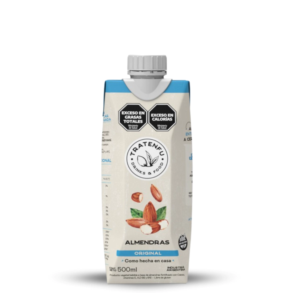 Leche de Almendras Clásica sin azúcar x 500cc - Tratenfu