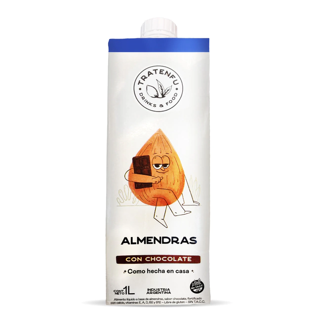 Leche de Almendras c/Chocolate x 1 Litro - Tratenfu