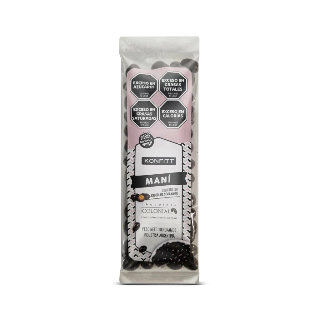 Konfitt Maní con Chocolate Semiamargo Colonial x 100g