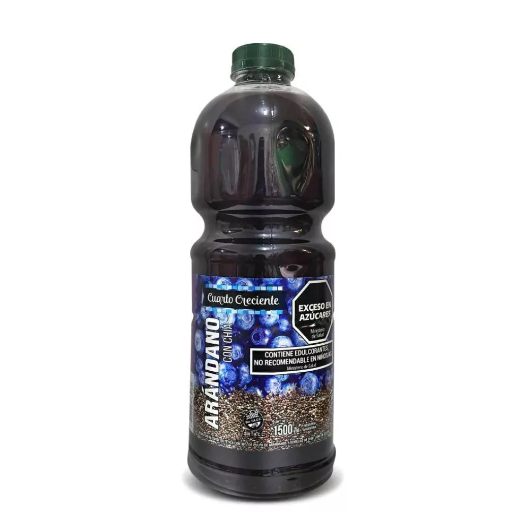 Jugo de Arándanos con Chia c/Stevia Cuarto Creciente x 1.5L