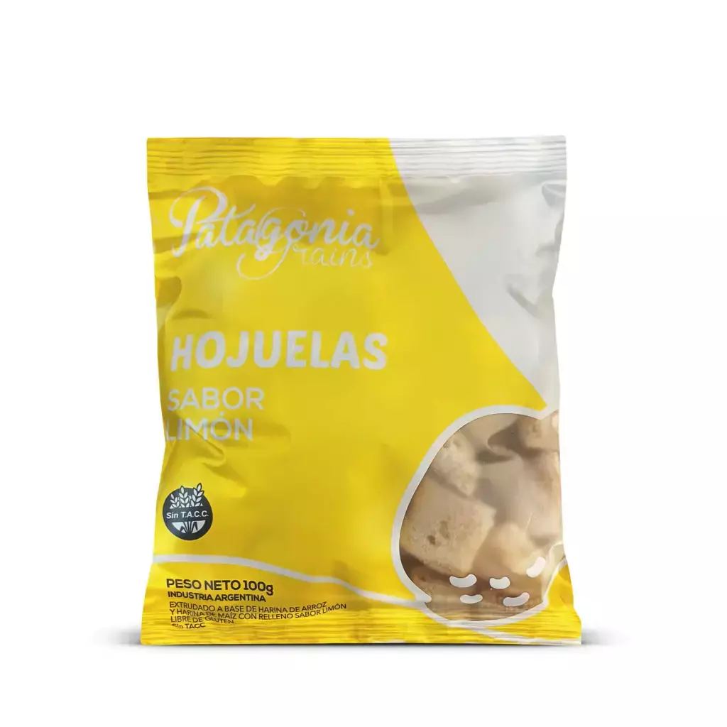 Hojuela Rellenas sabor Limón Patagonia Grains x 100g