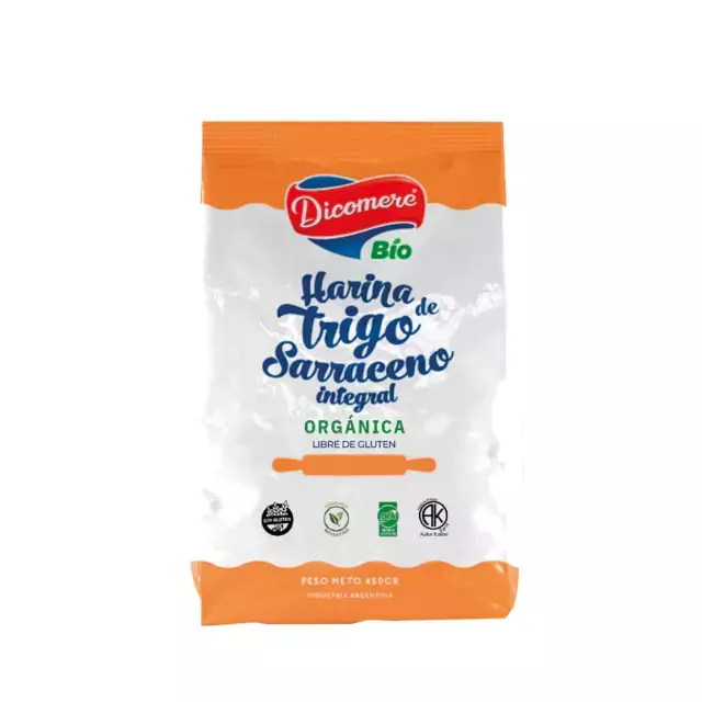 Harina de Trigo Sarraceno Integral Orgánico x 450g - Dicomere