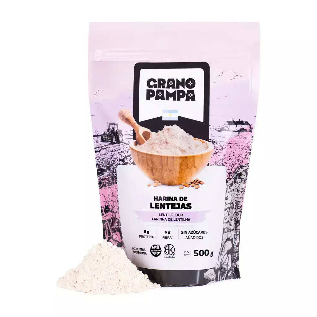 Harina de Lentejas Grano Pampa x 500g