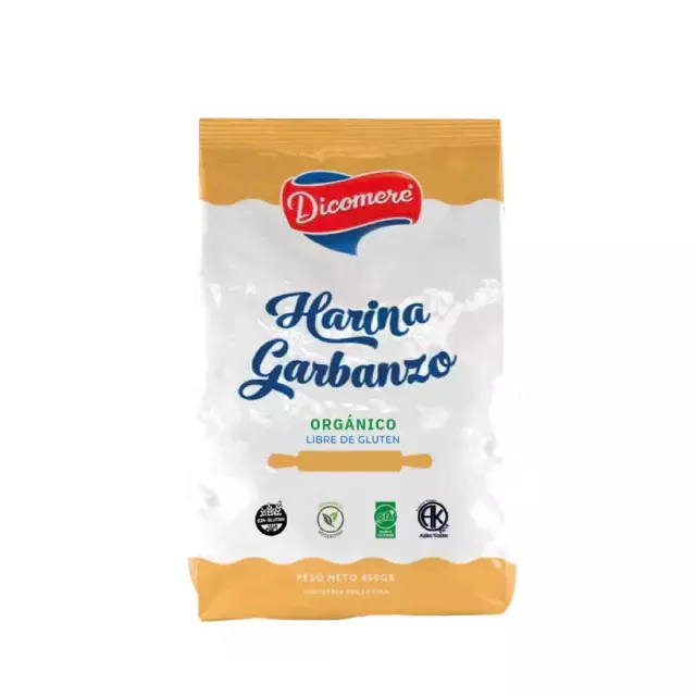 Harina de Garbanzos Orgánica x 450g - Dicomere