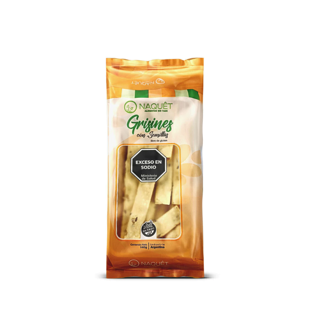 Grisines con Semillas Naquet x 140g