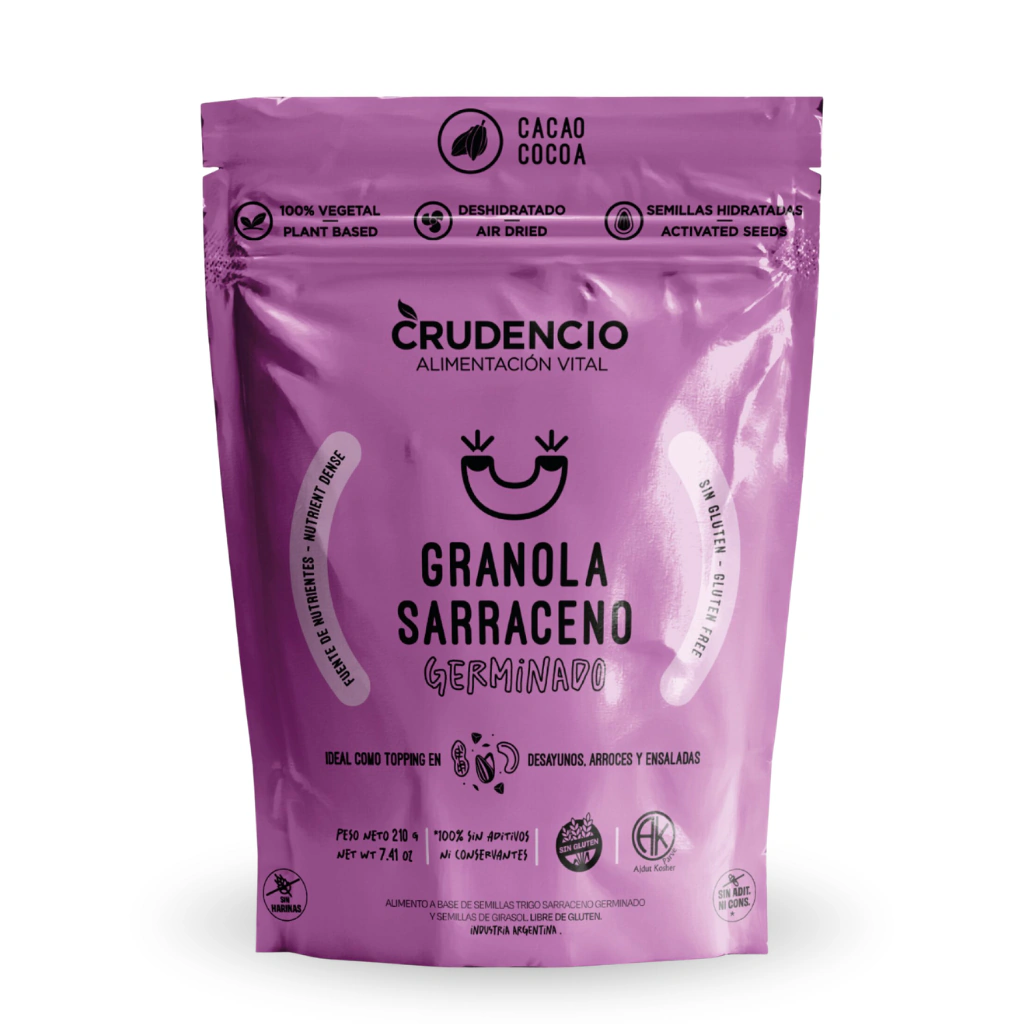 Granola de Sarraceno Germnado y Cacao Crudencio x 210g