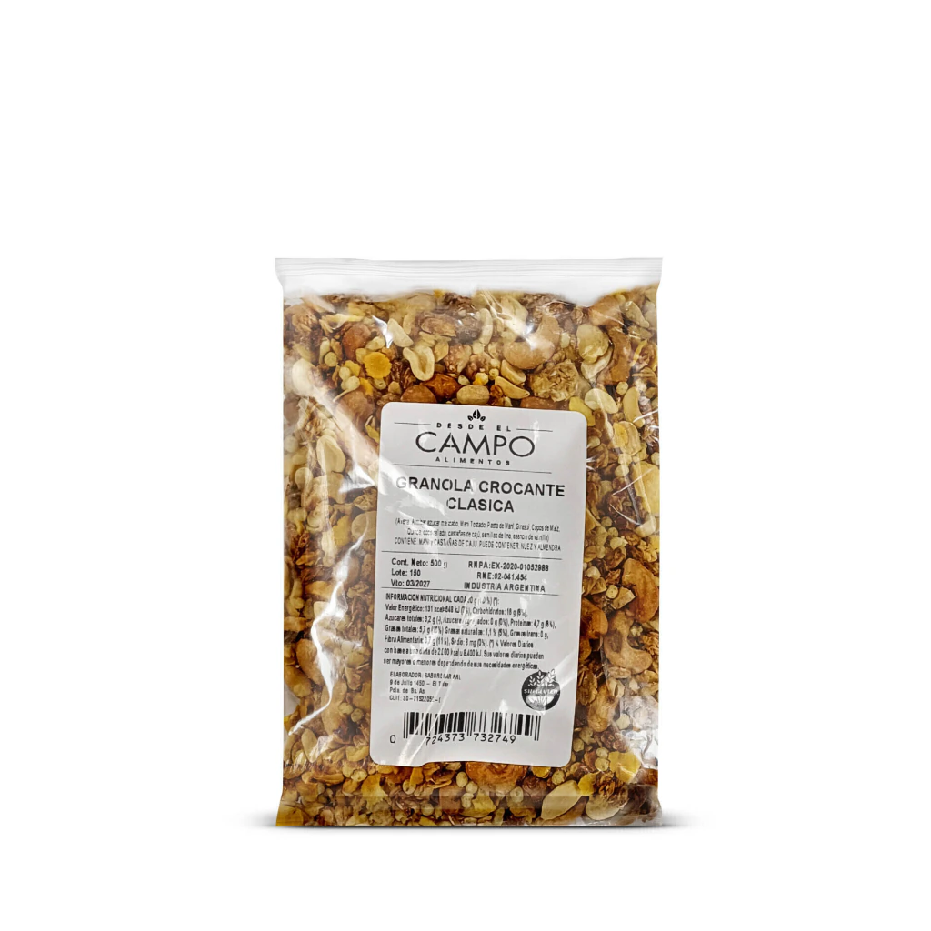 Granola Crocante Clásia sin Pasas DeC x 500g
