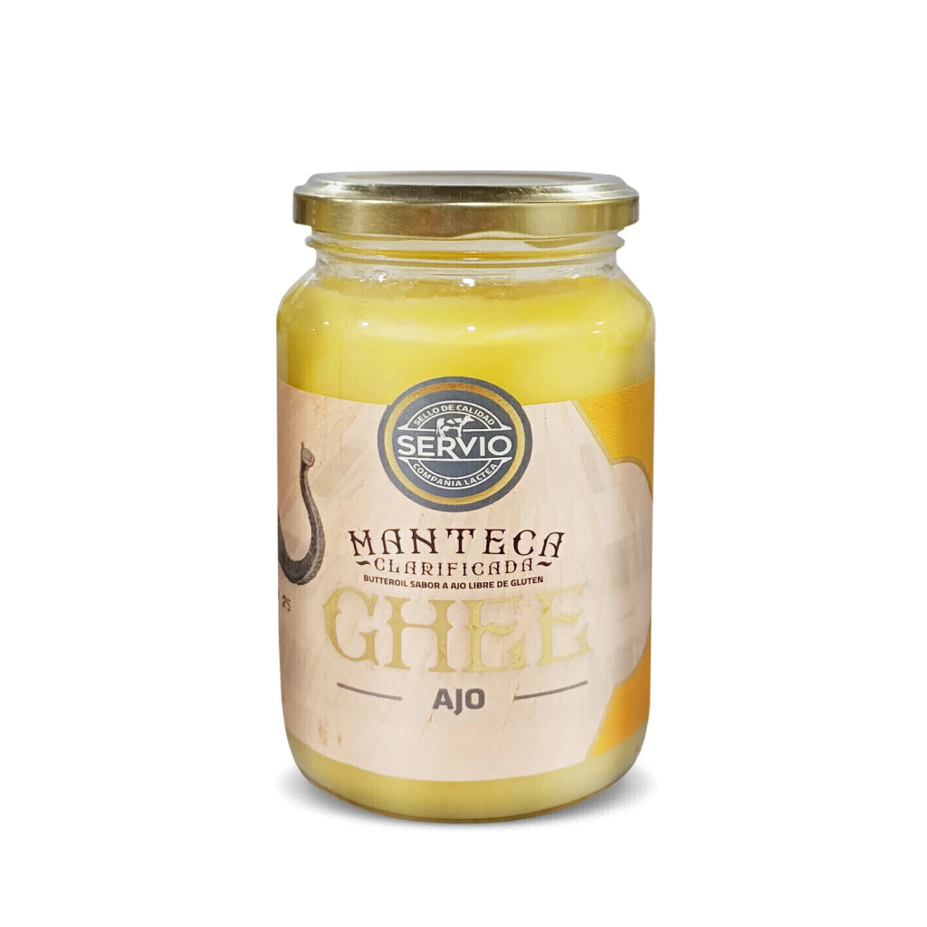 Ghee Manteca Clarificada Grass Fed con Ajo Servio x300g