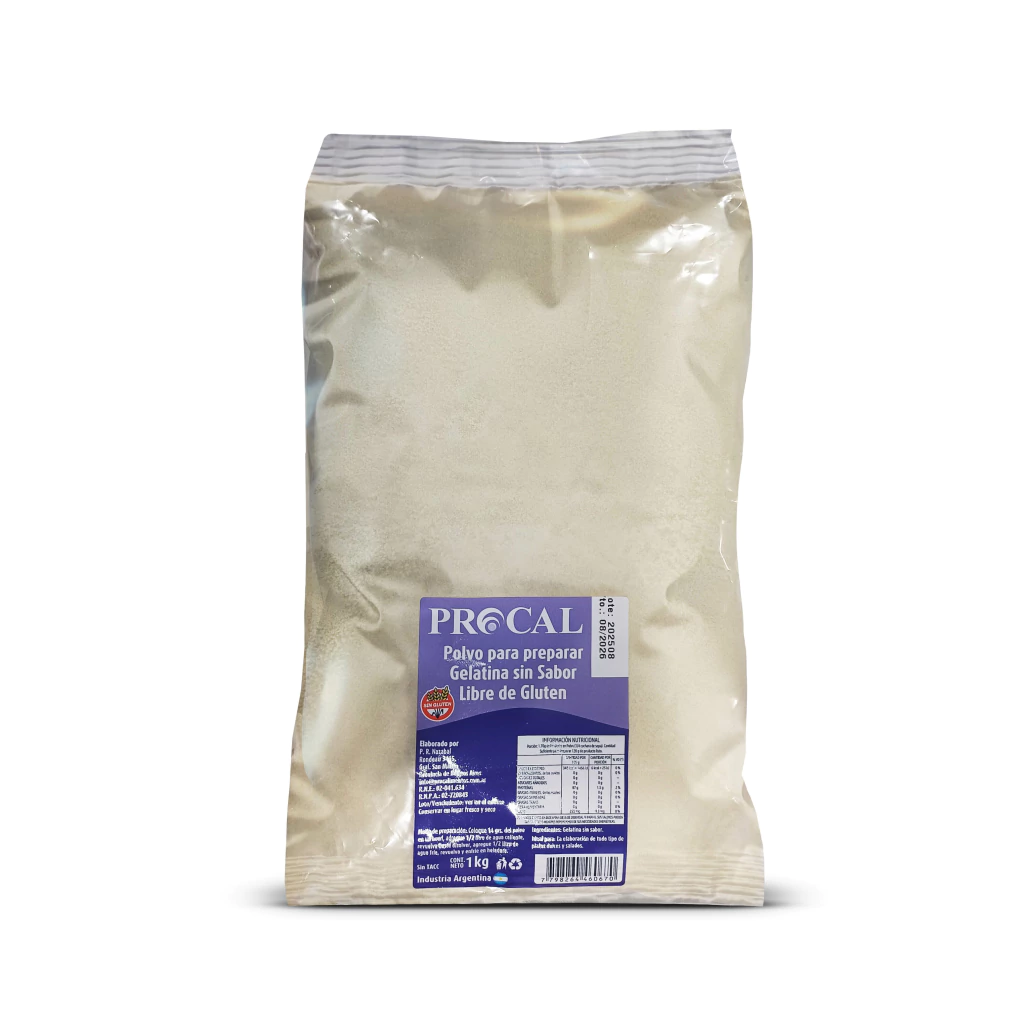 Gelatina sin Sabor Procal x 1 Kg