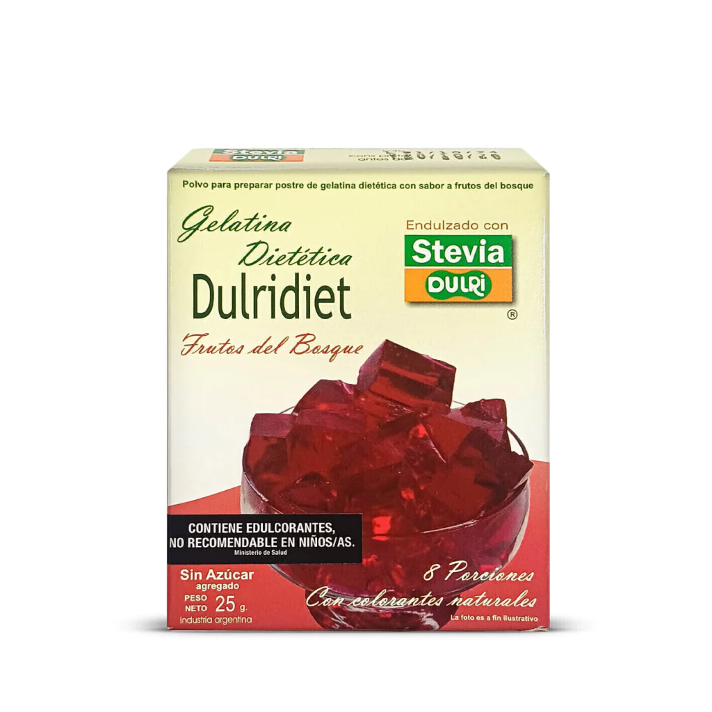Gelatina Frutos del Bosque Diet con Stevia DULRI x 25g