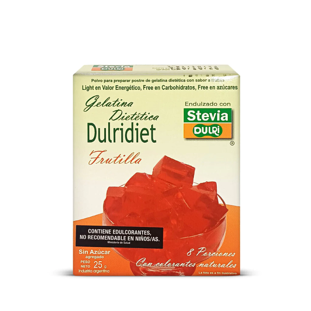 Gelatina Frutilla Diet con Stevia DULRI x 25g