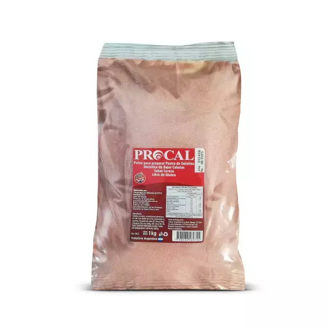 Gelatina Dietética sin azúcar sabor Cereza Rinde 5X - Procal x 1kg