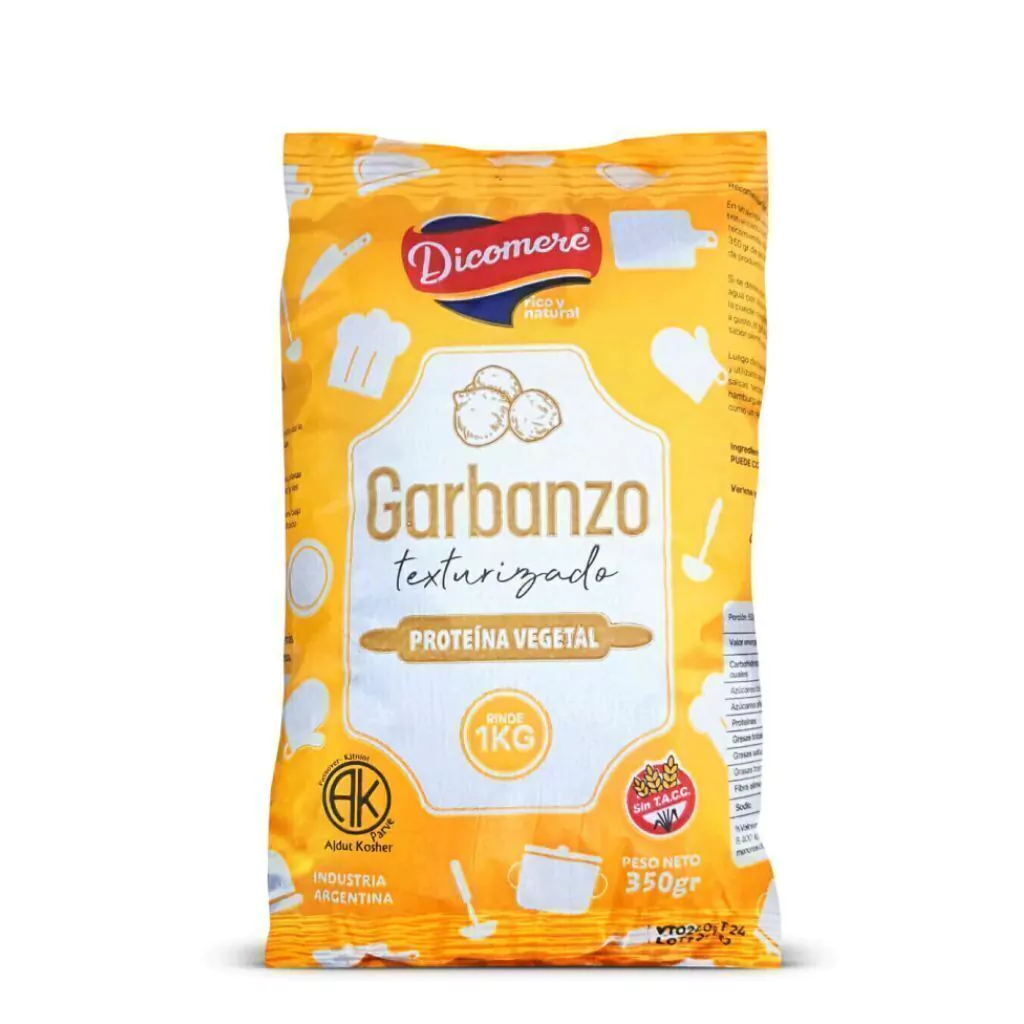 Garbanzo Texturizado Proteína Vegetal x 350g - Dicomere