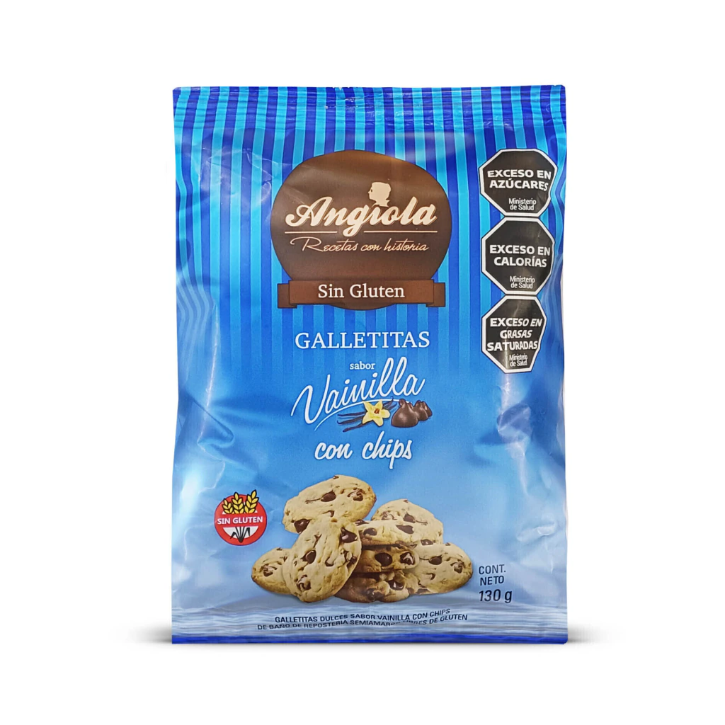 Galletitas Vainilla Chips Chocolate - ANGIOLA x 130g