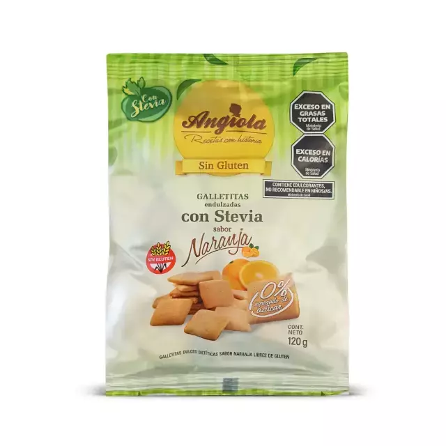Galletitas sin Azúcar sabor Naranja ANGIOLA x 120g