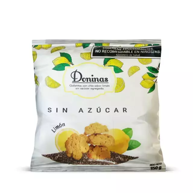 Galletitas Doninas sin Azúcar sabor Limón x 150g