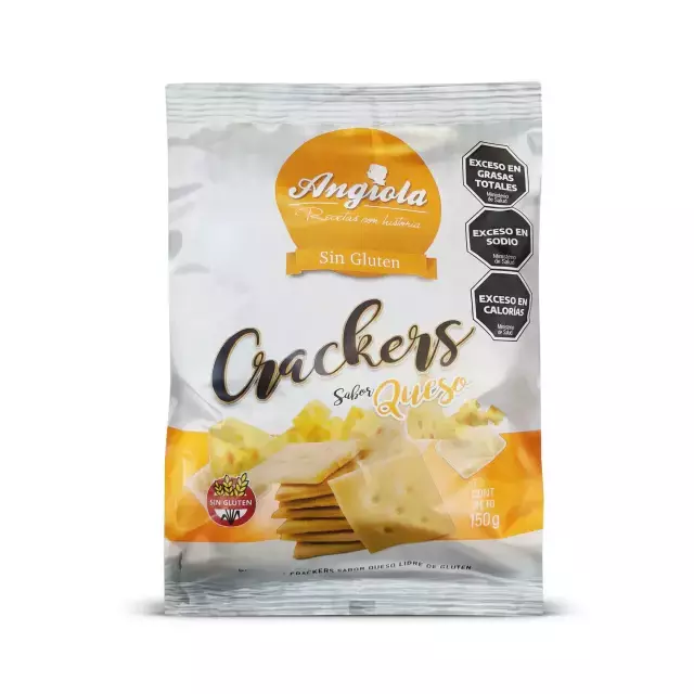 Galletitas Crackers sabor Queso - Angiola x 150g