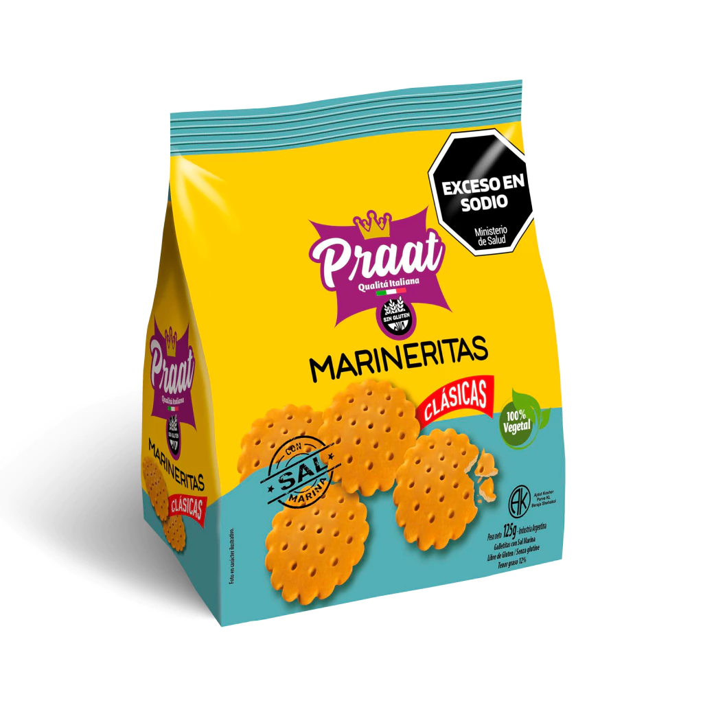 Galletas Marineritas con Sal Marina PRAAT x 125g