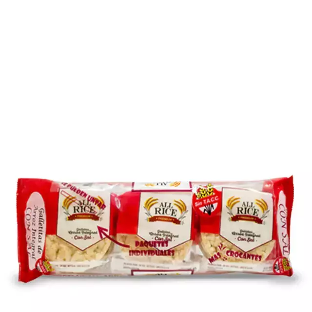 Galletas de Arroz Redondas Con Sal All Rice x 100g