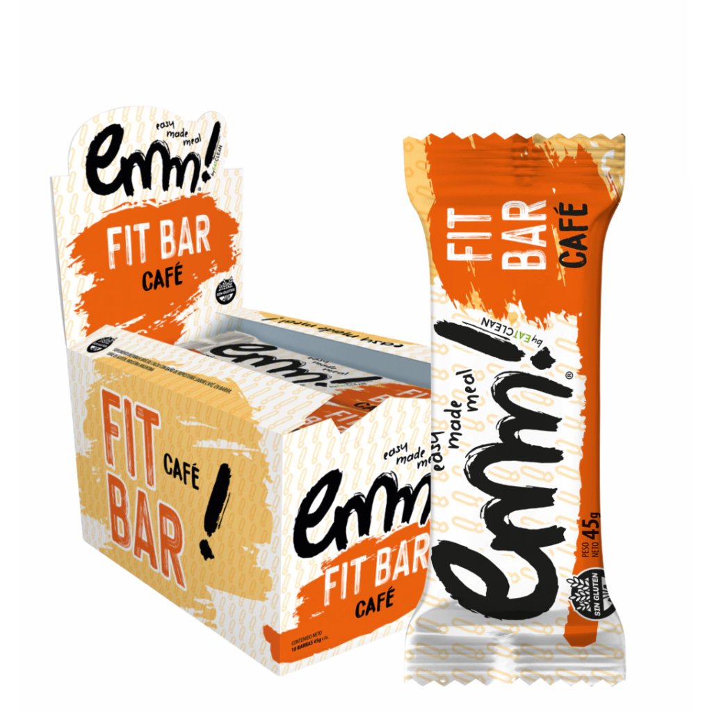 FIT BAR Maní y Café con Chocolate EMM Caja x 10