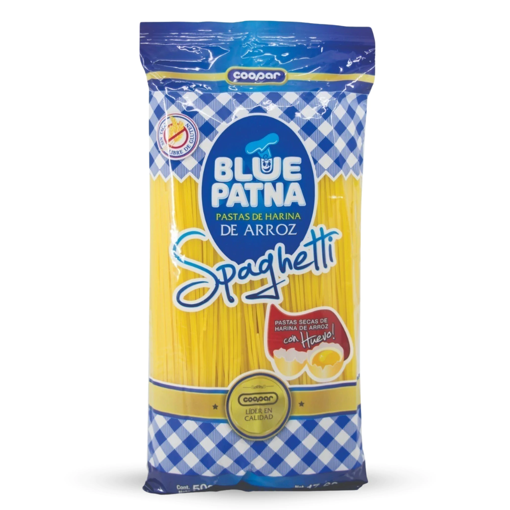 Fideos Spaghettis al Huevo Blue Patna x 500g