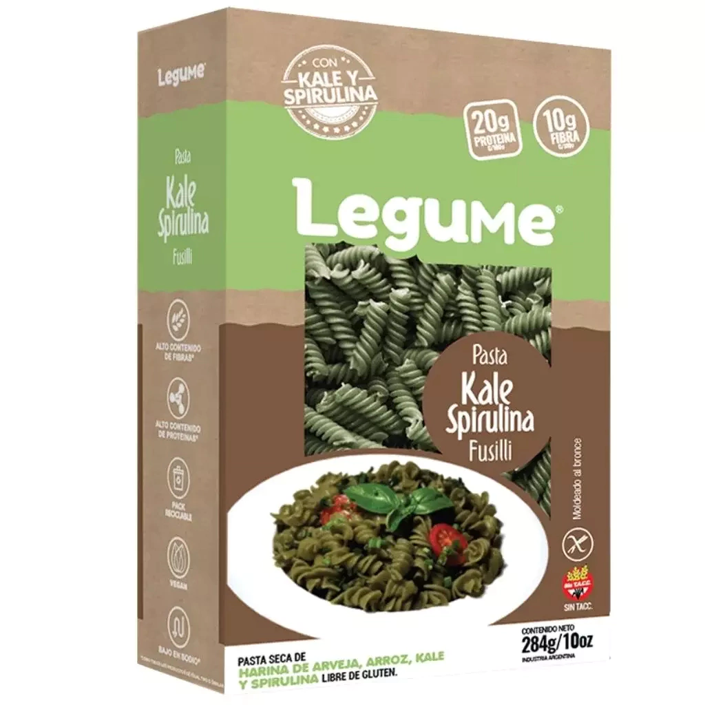 Fideos Secos con Kale y Spirulina LEGUME x 284g