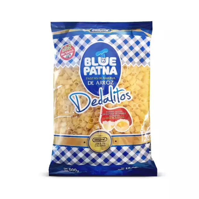 Fideos Dedalitos al huevo Blue Patna x 500g