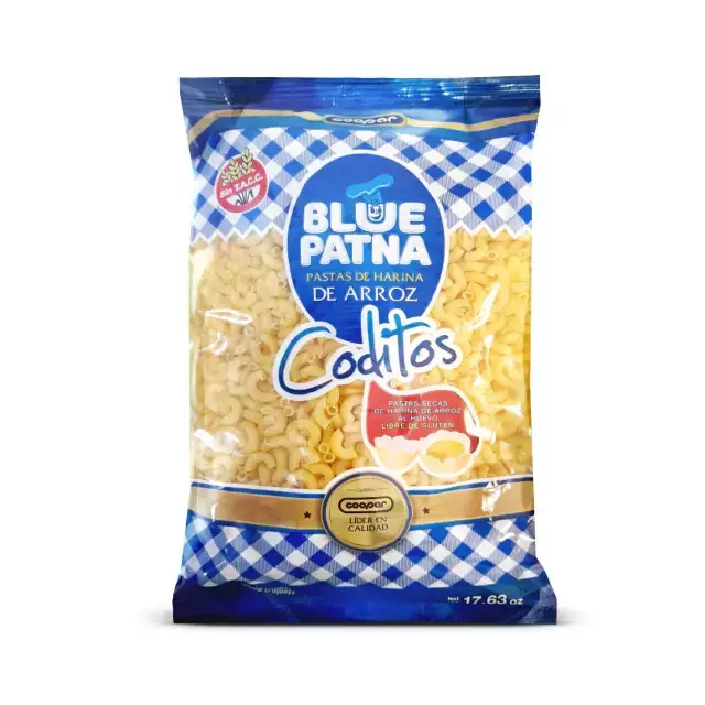 Fideos Coditos al huevo Blue Patna x 500g